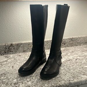 Bussola Trapani Tabitha riding boots, black leather, size 40 EU / 9.5